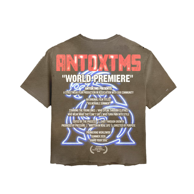 Brown tee back