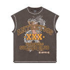 Front view of ANTOXXMS Vulnerable Summer Club sleeveless shirt